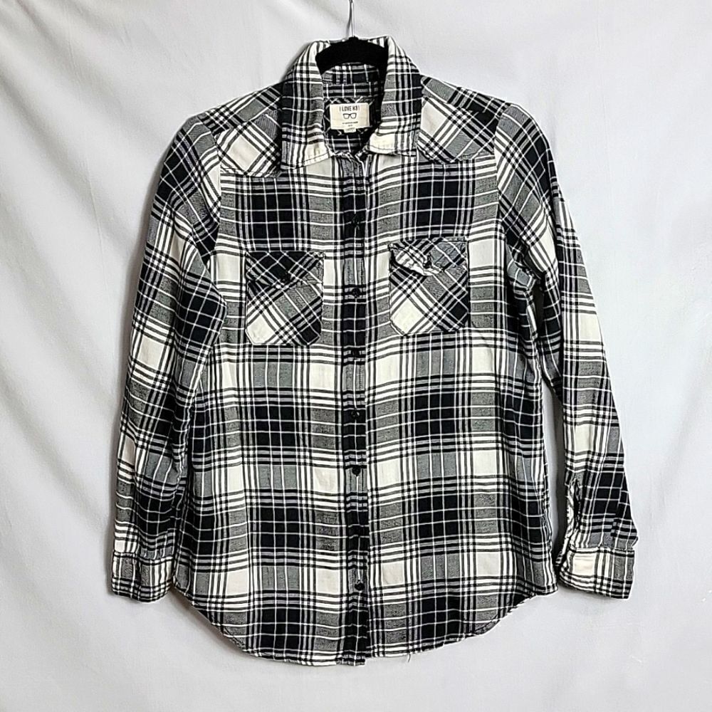🖤5/$20🖤 I LOVE H81.. plaid flannel..